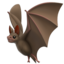 Bat emoji on Apple