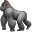 Gorilla-Emoji auf Apple
