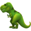 T-Rex emoji on Apple
