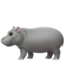 Hippopotamus emoji on Apple