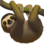 Sloth emoji on Apple