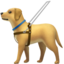 Emoji Perro guía en Apple