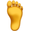 Emoji Pied sur Apple