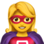 Heldin-Emoji auf Apple