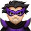 Emoji Supercattivo uomo: carnagione chiara su Apple