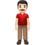 Emoji Uomo in piedi: carnagione chiara su Apple