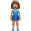 Woman Standing: Medium Skin Tone emoji on Apple