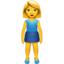 Emoji Donna in piedi su Apple