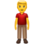 Stehender Mann-Emoji auf Apple