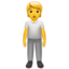 Person Standing emoji on Apple
