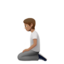 Person Kneeling: Medium Skin Tone emoji on Apple