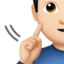 Emoji Lelaki pekak: ton kulit cerah pada Apple