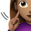 Emoji Perempuan pekak: ton kulit sederhana pada Apple