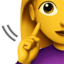 Deaf Woman emoji on Apple