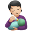 Emoji Personne allaitant un bébé : peau claire sur Apple