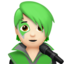 Singer: Light Skin Tone emoji on Apple