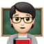 อีโมจิ ครู: โทนผิวสีขาว บน Apple