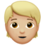 Emoji Persona: carnagione abbastanza chiara su Apple