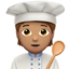 Cook: Medium Skin Tone emoji on Apple