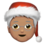 Emoji Orang claus: ton kulit sederhana pada Apple