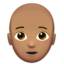 Emoji Persona: carnagione olivastra e calvo su Apple
