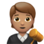 Judge: Medium Skin Tone emoji on Apple