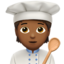 Cook: Medium-Dark Skin Tone emoji on Apple