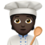 Emoji Tukang masak: ton kulit gelap pada Apple