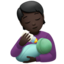 อีโมจิ คนให้นมลูก: โทนผิวสีเข้ม บน Apple