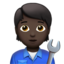 Mechanic: Dark Skin Tone emoji on Apple