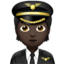 Emoji Pilota: carnagione scura su Apple