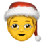 Emoji Santa sur Apple