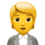 Emoji Pekerja pejabat pada Apple
