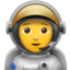 Emoji Astronauta su Apple