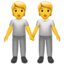 People Holding Hands emoji on Apple