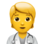 Health Worker emoji on Apple