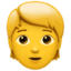 Person emoji on Apple