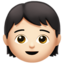 Child: Light Skin Tone emoji on Apple