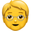 Emoji Persona anziana su Apple