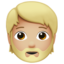 Person: Medium-Light Skin Tone, Beard emoji on Apple