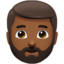 อีโมจิ ชายมีเครา: โทนผิวสีแทน บน Apple