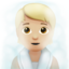 Person in Steamy Room: Medium-Light Skin Tone emoji on Apple