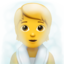 Person in Steamy Room emoji on Apple