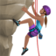 Woman Climbing: Medium Skin Tone emoji on Apple