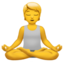 Person in Lotus Position emoji on Apple