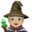 Mage: Medium-Light Skin Tone emoji on Apple