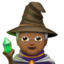 Mage: Medium-Dark Skin Tone emoji on Apple