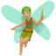 Fairy: Medium-Light Skin Tone emoji on Apple