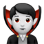 Vampire: Light Skin Tone emoji on Apple