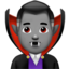 Emoji Vampiro hombre: tono de piel medio en Apple